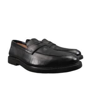 Express Shoes Men 11 Penny Loafer Slip On Leather Classic Lifestyle Preppy Black